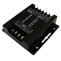 Повторитель усилитель сигнала SW-Group AMP-RGB-24A-BL 12/24В 8А 216/432Вт IP20 Алюминий  картинка 
